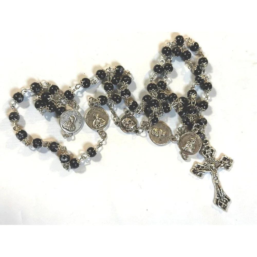 ⁠Vintage Vatican City Rosary CAART Italy John Paul II Benedict XVI Boxed